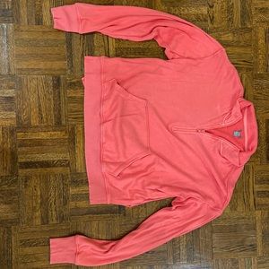 Arie half-zip coral sweater